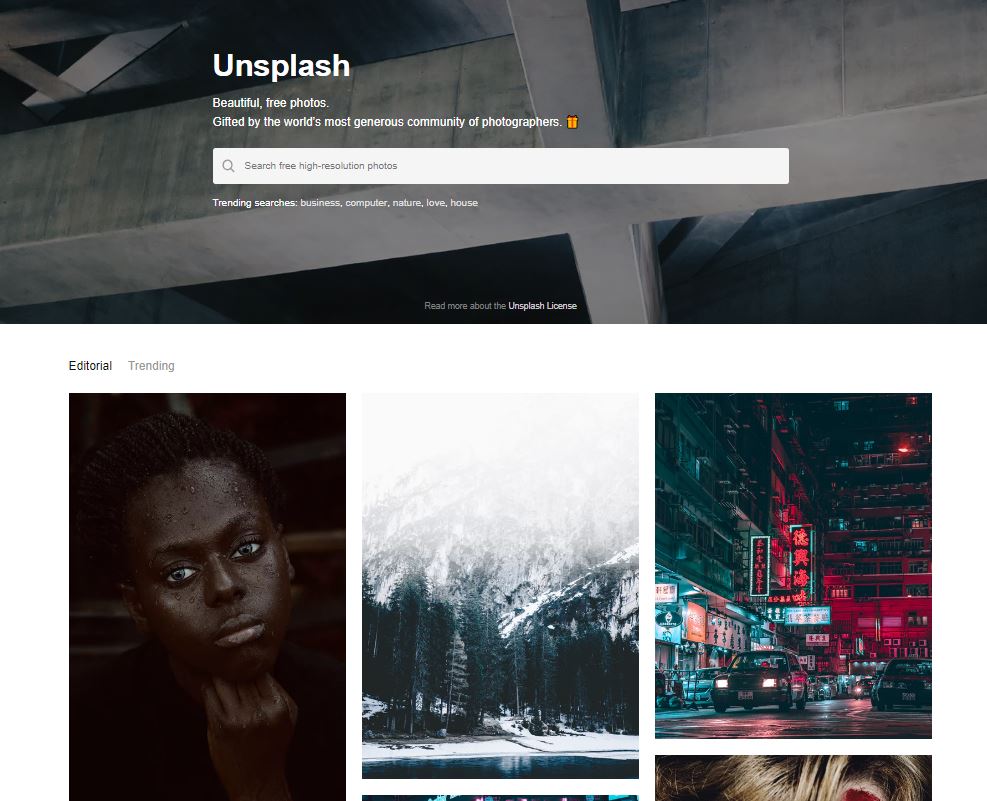 unsplash.com has free stock photos for social media marketers